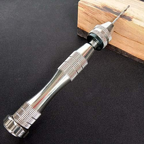 Pin Vise Hand Drill for Resin Casting Molds, Steel Hand Drill with 20 PCS Drill Bits (0.8-3 mm)