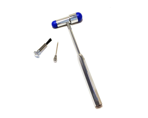 EMI Buck Neurological Reflex Testing Medical Hammer with Needle and Brush (Royal)