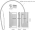 Overhead Garage Door Magnetic Switch Alarm Sensor with L Bracket Contacts