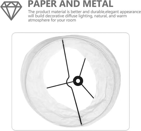 Elegant Paper Floor Lamp Shade for Living Spaces - Ideal for Home and Hotel Use