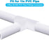 16 Pack 1 Inch 3 Way PVC Pipe Fittings, PVC Pipe Fitting Connectors for DIY PVC Shelf Garden Storage Frame