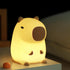 2 Dimmable, ATSUI Cute Capybara Night Light, LED Squishy Novelty Animal Lamp, Food Grade Silicone, Level Breastfeeding