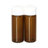 8 Pcs 20ml Glass Vials with Screw Caps, Amber Glass Vials with 4 Colors Caps, Leak-Proof Glass Bottles