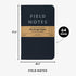 Field Notes 2-Pack Pitch Black Notebooks, 4.75" X 7.5", Dot-graph, 64 Pages, Thin Pocket Sized EDC Notebook, 90 GSM