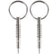 2 Pcs Quick Release Pin with Drop Cam & Spring - Diameter 1/4"(6.3mm), Usable Length 1.3"(33mm), Full 316 Stainless