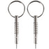 2 Pcs Quick Release Pin with Drop Cam & Spring - Diameter 1/4"(6.3mm), Usable Length 1.3"(33mm), Full 316 Stainless