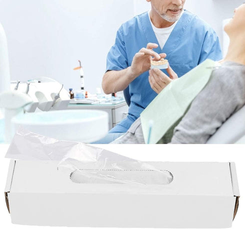 Dental Handpiece Sleeve, 500pcs/Box Disposable Plastic Cover for Dental Lab Supplies