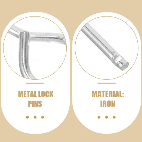 SUPVOX 10pcs Lock Pins, Durable Iron Pull Pin Replacement for Fire Safety Equipment, Essential Accessory for Office and
