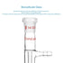 StonyLab Glass Vacuum Take Off Adapter, Straight, Short Stem with 14/20 Joints