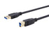 3.0 6 Monoprice USB Type-A to Type-B Cable - Male to Male, Feet, Black - Select Series