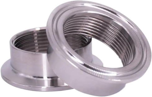 AIOCIOMZVZ 1.5in 2in 304/316 Production(SUS304-F-K64mm,1-1/2in) Tri Clamp Sanitary Pipe Fitting Connector - Stainless