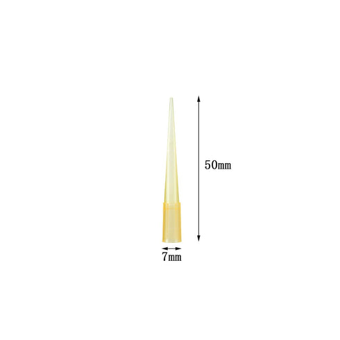 Eowpower 1000 Pieces Clear Yellow 200UL Laboratory Plastic Liquid Pipette Tips