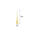 Eowpower 1000 Pieces Clear Yellow 200UL Laboratory Plastic Liquid Pipette Tips