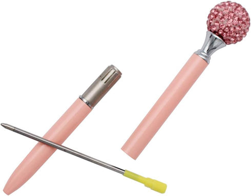 Gullor 5PCS Multicolor Diamond Ballpoint Pen Set, Bling Metal Retractable Ballpoint Pens