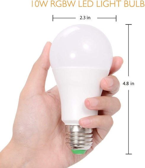 SUNNEST LED Color Changing Light Bulb, 900LM Dimmable E26 10W (60W Equivalent) RGBW, Mood Light Bulb with Timing Remote, 120 Colors Screw Base Lights for Home Decor, Bedroom, Stage, Party by SUNNEST