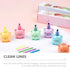 MAGICLULU Petals Highlighters Set, Bear Shape Watercolor Highlighter Pens for Office Stationery Supplies