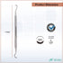 HIGH TECH INSTRUMENTS 6 H6/7 Pcs Double Ended Dental Scalers Made of Stainless Steel Reusable Tooth Pick Suitable