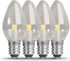 Feit Electric BP7C7/827/LED/4 0.6W 7W Equivalent 30 Lumen Candelabra Base Four LED