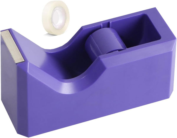 Desktop Tape Dispenser, Non-Skid Base, Colorful Heavy Duty Cute Tape Dispenser for Office Packaging