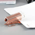 Rose Gold Mini Stapler with Clear Acrylic Body, 18 Sheets Capacity, Cute Stapler for Office, School