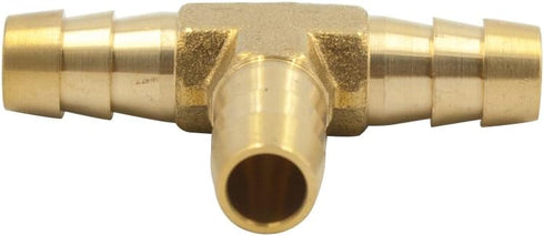 Legines 1/8" Brass Barbed T Fitting, 1/8 x 1/8 x 1/8 inch Hose Barb Tee, 2 pcs