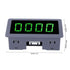 4 Digital LED Tachometer RPM Speed Meter+Hall Proximity Switch Sensor NPN DC 8-24V 40mA 10-9999RPM for Lathes Conveyor Belts RPM Speed Measurement(Green)