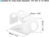 uxcell Plastic Tubing Clamps, 20pcs 1/2"-3/4" Tube OD Adjustable Tube Clamp Laboratory Pinch Valve Flow Control Hose Clamp