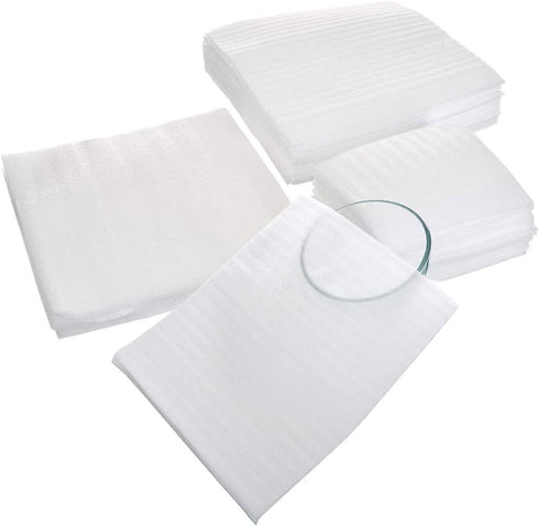 Lainrrew 60 Pack Foam Pouches, 3 Sizes Thick Cushion Wrap Pouches for Packing, Moving, Shipping