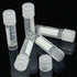 100pcs 2ml Graduated Plastic Cryovial, Cryogenic Vial Tube, Self Standing with Cap
