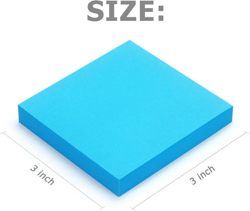 Pop Up Sticky Notes, 3x3 inch Bright Colors, 24 Pads/Pack, 70 Sheets/Pad, Total 1680 Sheets