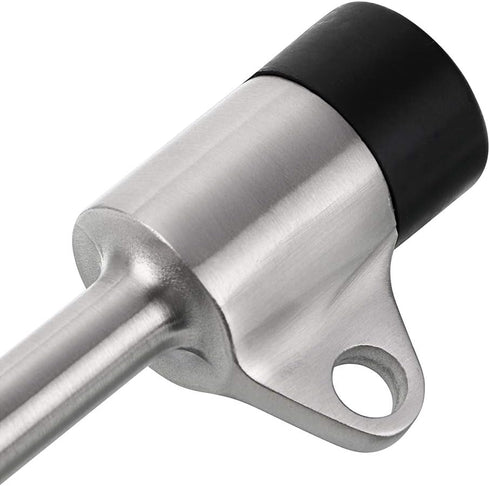 Sumnacon Stainless Steel Door Stopper with Hook - Heavy Duty Wall Mounted Doorstop, Silver