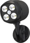 Motion Sensor Outdoor Lights, Battery Operated 600LM Motion Detector Lights for Outside, Black (1 Pack)