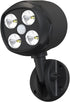 Motion Sensor Outdoor Lights, Battery Operated 600LM Motion Detector Lights for Outside, Black (1 Pack)