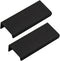 LC LICTOP 80mm/3.15" Black Modern Style Finger Edge Tab Pull Handle, Aluminum Drawer Pulls, 2Pcs