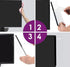 ZXZCTTC 2Pack (Left and Right) Computer Monitor Side Transparent Acrylic Sticky Note Message and Memo Board, Suitable
