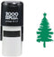 Christmas Tree 2000 Plus Self Inking Rubber Stamp - Green Ink Christmas Tree Decoration