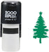 Christmas Tree 2000 Plus Self Inking Rubber Stamp - Green Ink Christmas Tree Decoration