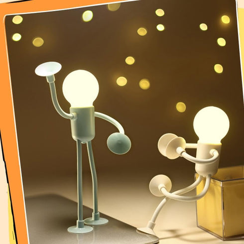 Generic 2025 Bulb Funny Sportsman Night Light, Changeable Shape New Cute Light Man Mini Night Light, DIY Shape Night