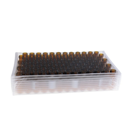 Autosampler Vial, 2 ml HPLC Vial, Amber Chromatography Lab Vial with Writing Area, Pack of 100