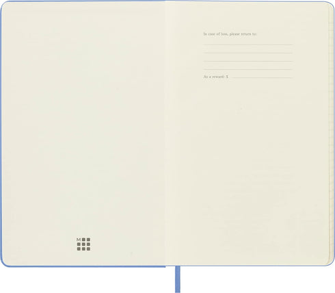 Moleskine Classic Notebook, Large, Ruled, Hydrangea Blue, Hard Cover (5 X 8.25)