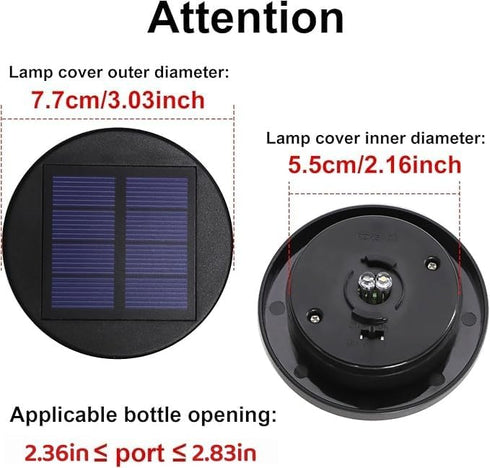 2.83 Outdoor-2 Pack 2.36 2.42 2.5 2.76 2.83 Solar Lights Replacement Parts for Lanterns: in Replacement Tops with Warm