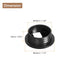 uxcell 2Pcs Cable Hole Cover - 1.38Inch/35mm ABS Desk Grommet for Wire Organizer, Black