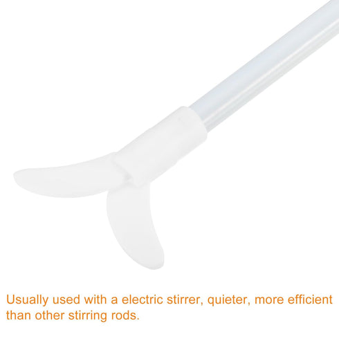 MECCANIXITY PTFE Electric Stirring Rod, 250x80mm Length, Overhead Stirrer Mixer Shaft with Foldable Paddle