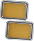 HANABASS 2pcs Stainless Steel Dissection Kit Wax-Lined Tray Anatomical Specimen Tray for