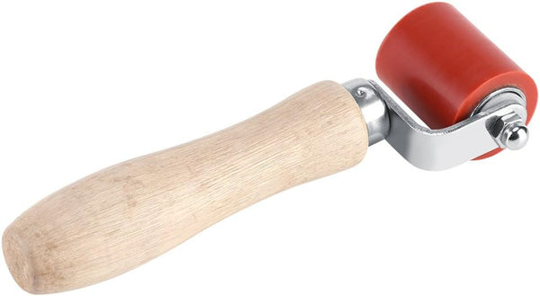 Red Rubber Hand Roller, 40mm Silicone High Temperature Resistant for PVC Welding Tool