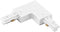 WAC Lighting, H Track Left L Connector in White