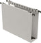 Extra Capacity Plastic Hanging File Folder, Letter Size, 12 Pack with Heavy Duty 2 Inch Expansion (Grey)