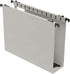 Extra Capacity Plastic Hanging File Folder, Letter Size, 12 Pack with Heavy Duty 2 Inch Expansion (Grey)