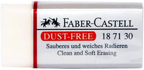 Dust Free Eraser - White Medium Eraser (Pack of 4)