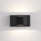 SHIWEIDA Black Modern LED Wall Sconces Set of Two Hardwired Wall Sconces Indoor